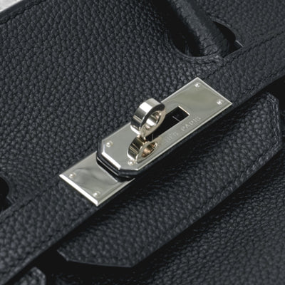 HERMES 헤르메스 Birkin 35 Birkin 35 백 토트백 토고 느와르 블랙 블랙 실버 하드웨어 핸드백