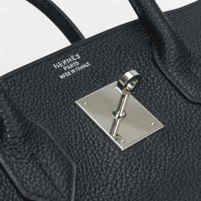 HERMES 헤르메스 Birkin 35 Birkin 35 백 토트백 토고 느와르 블랙 블랙 실버 하드웨어 핸드백