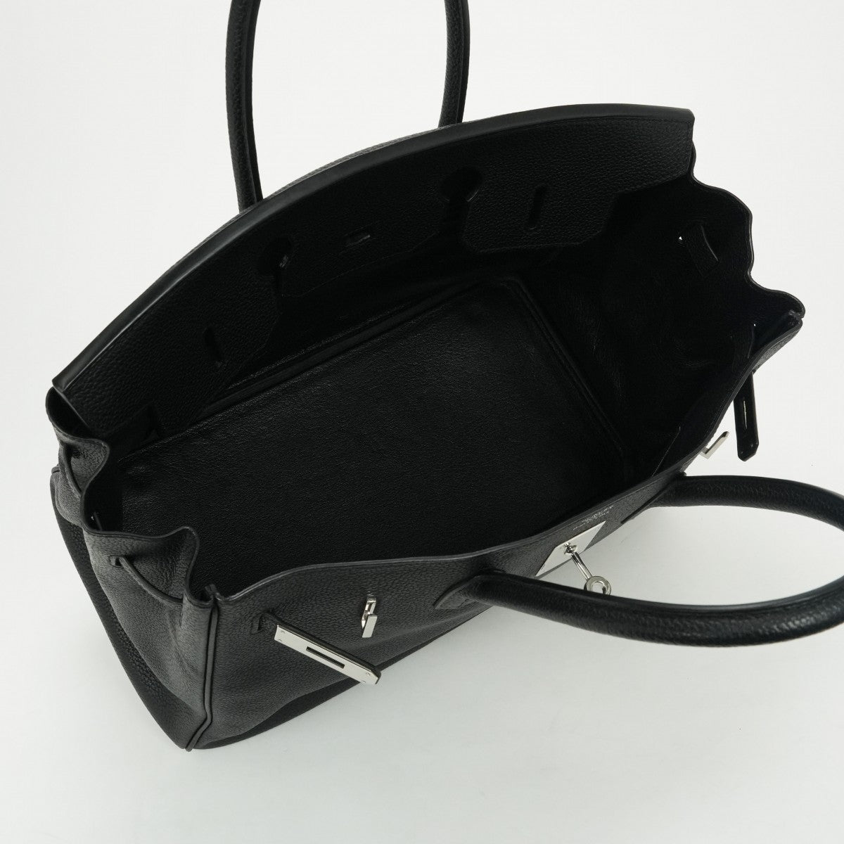 HERMES 헤르메스 Birkin 35 Birkin 35 백 토트백 토고 느와르 블랙 블랙 실버 하드웨어 핸드백