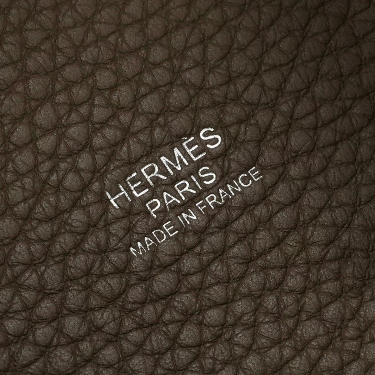 HERMES 爱马仕 Picotin lock MM Picotin lock MM Picotin lock 22 Bag 托特包 Taurillon Clemence Etoupe 灰色 银色五金 手提包