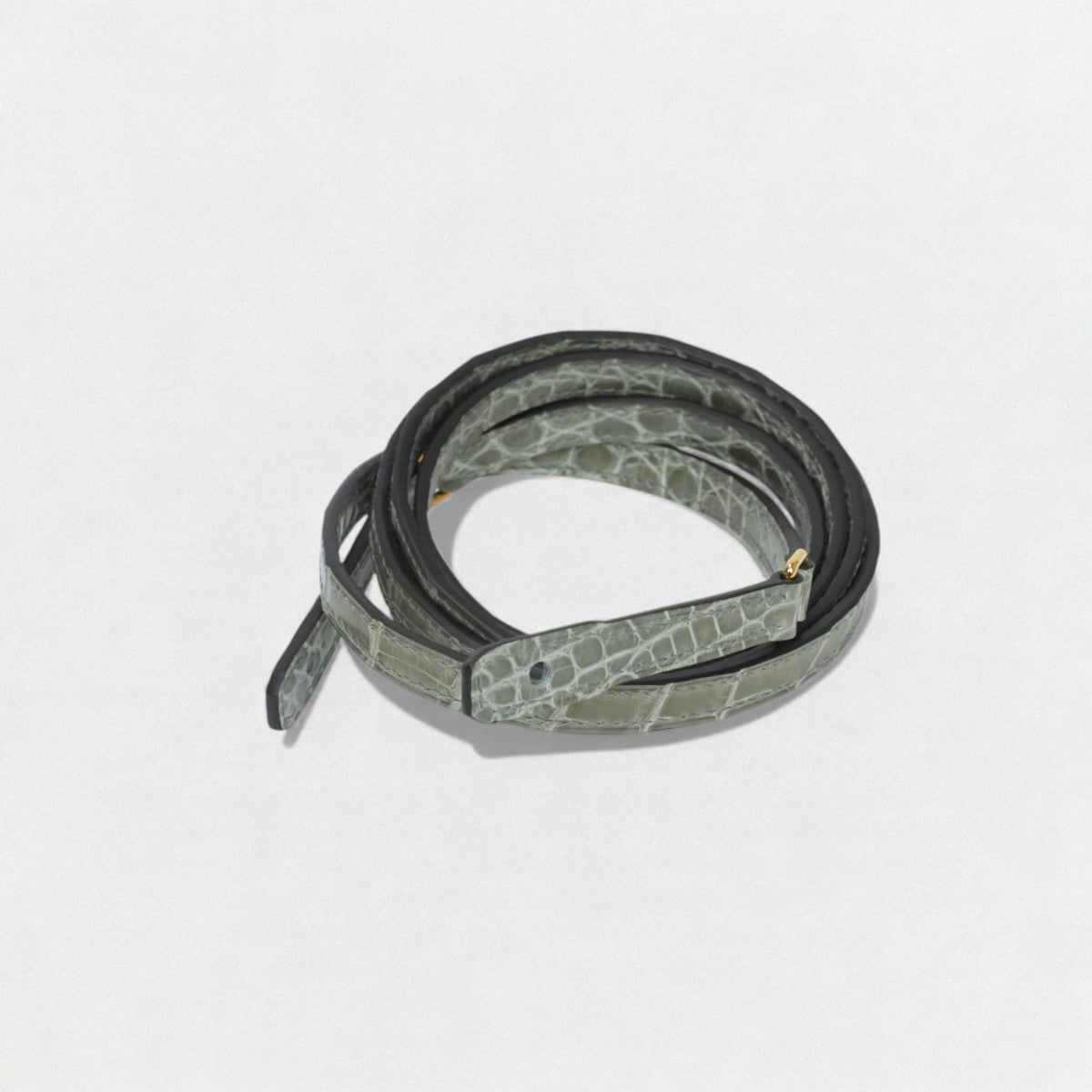 HERMES 爱马仕 Constance long to go Constance long to go 钱包 长款钱包 长款钱包 鳄鱼皮 Grisiman GRIS CIMENT 灰色 灰色 金色五金配件