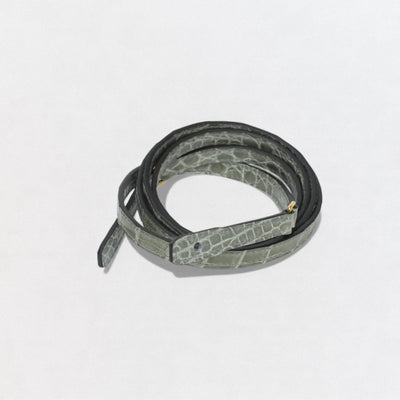 HERMES 爱马仕 Constance long to go Constance long to go 钱包 长款钱包 长款钱包 鳄鱼皮 Grisiman GRIS CIMENT 灰色 灰色 金色五金配件