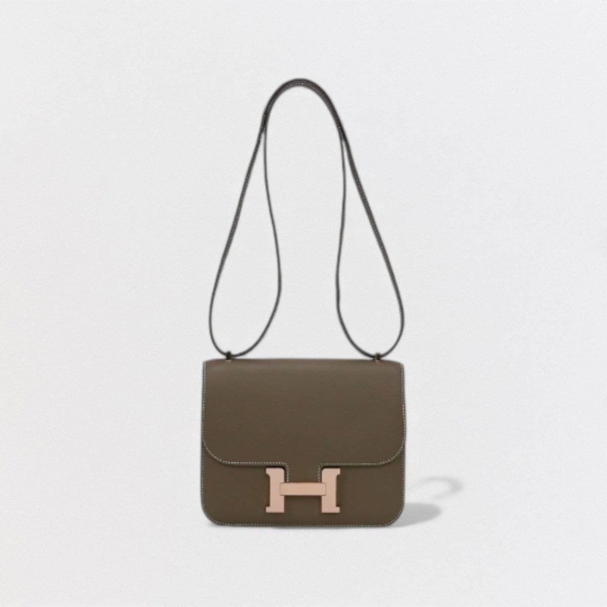 HERMES 爱马仕 Constance 3 mini 18 Constance 3 Mini 18 包 肩包 Epson Etoupe 灰色 灰色 粉红金（玫瑰金） 五金 Constance Mini Constance 18 沃克斯爱普生