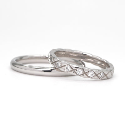 CHANEL 香奈儿 Coco Crush Coco Crush 约翰巴黎人 Coco Crush 戒指 Pt950 银钻石戒指 结婚戒指 铂金