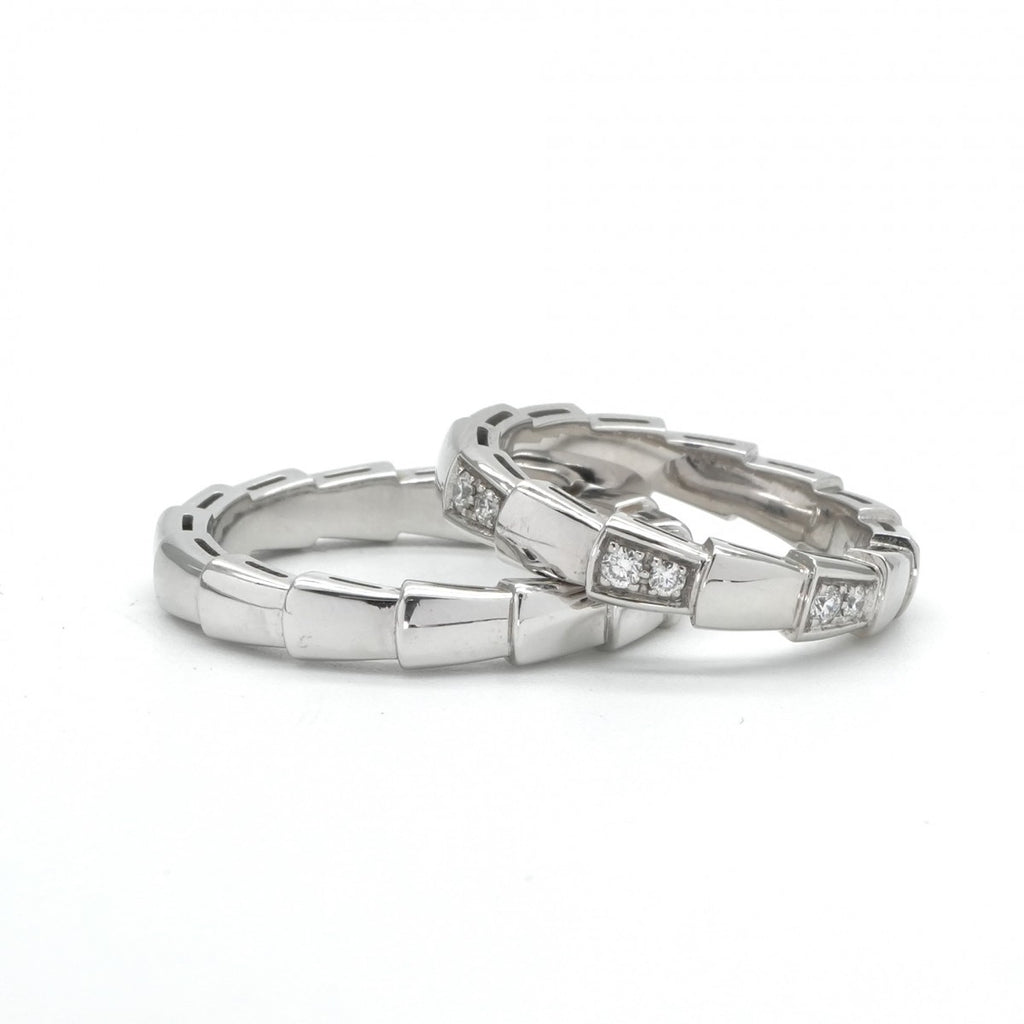 ブルガリ BVLGARI ヴァイパー リング セルペンティ リング 指輪 750WG