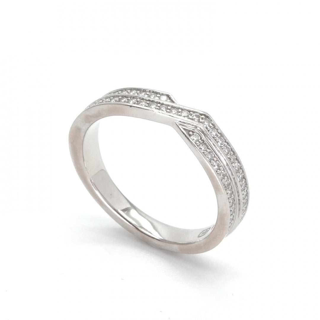 ハリーウィンストン トリスト ツーロ ウバンドリング 9号 定価89万 ハリーウィンストン HARRY WINSTON トリスト・ツーロウ・バンドリング