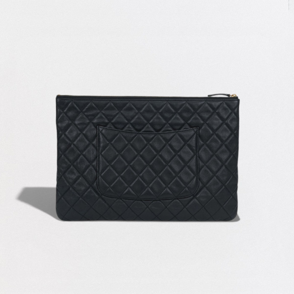 シャネル ナイロン クラッチバッグ セカンドバッグ ブラック スクエア ロゴ シャネル CHANEL マトラッセ バッグ クラッチバッグ セカンドバッグ