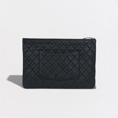 シャネル クラッチバッグ セカンドバッグ 黒 ブラック キャンバス レザー シャネル CHANEL マトラッセ バッグ クラッチバッグ セカンドバッグ