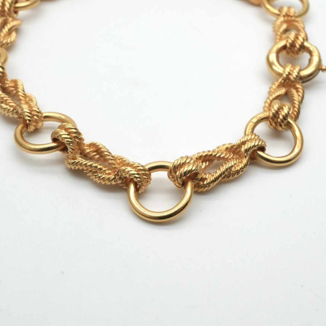 HERMES バングル　ブレスレット エルメス HERMES オーディエンヌ ブレスレット バングル カフ 750YG 金