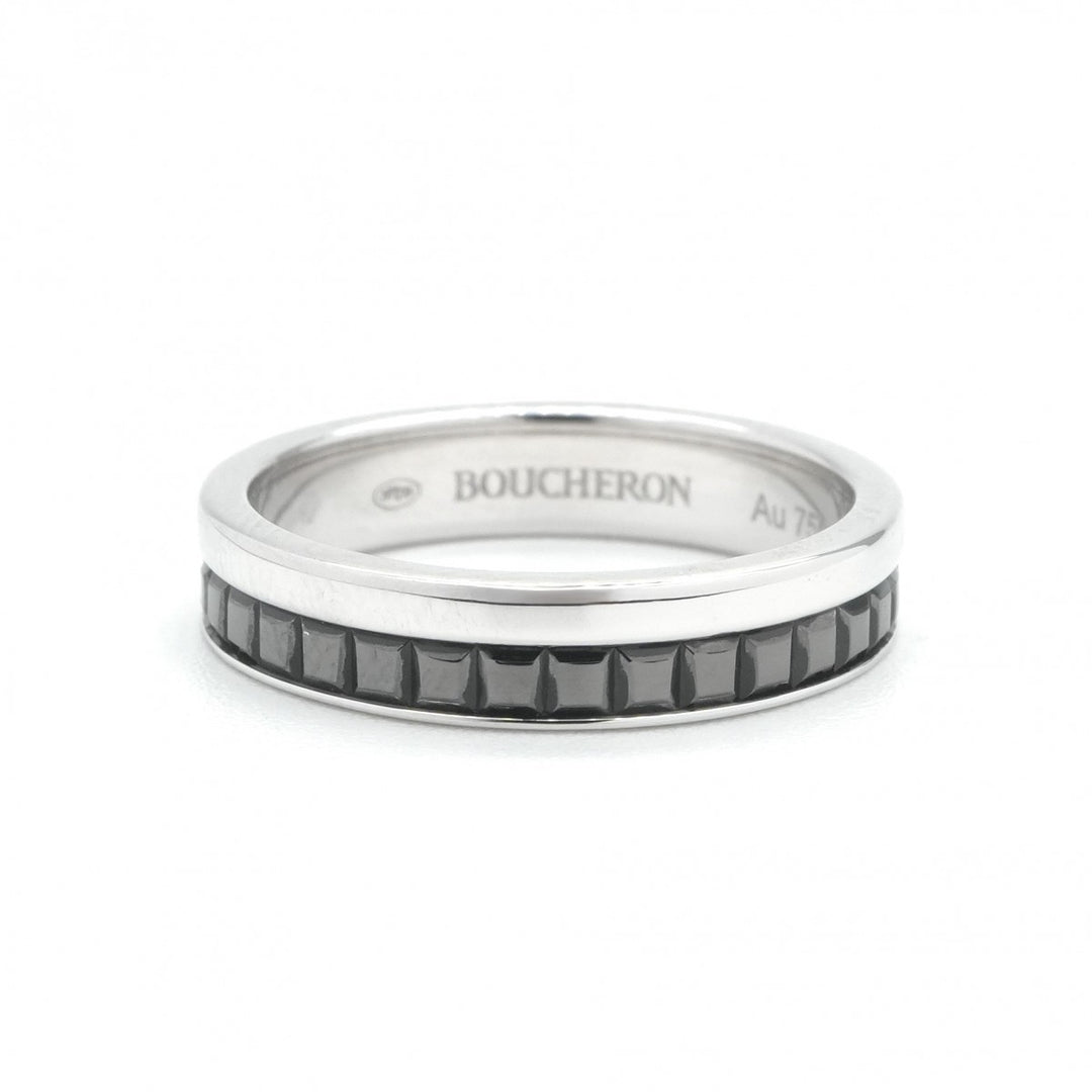 ブシュロン BOUCHERON キャトル ブラック リング ハーフ QUATRE BLACK