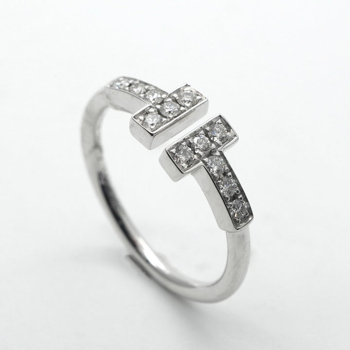 ティファニー TIFFANY&Co. ダイヤモンド ワイヤー リング ホワイト