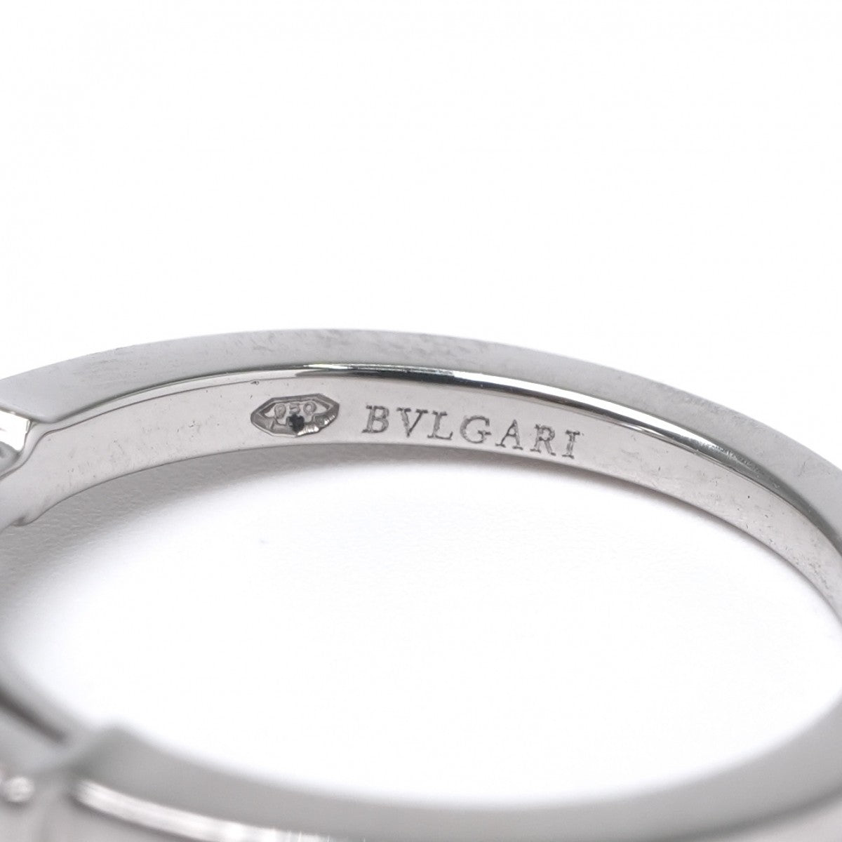 ブルガリ BVLGARI ソリテール・リング グリフ リング 指輪 Pt950