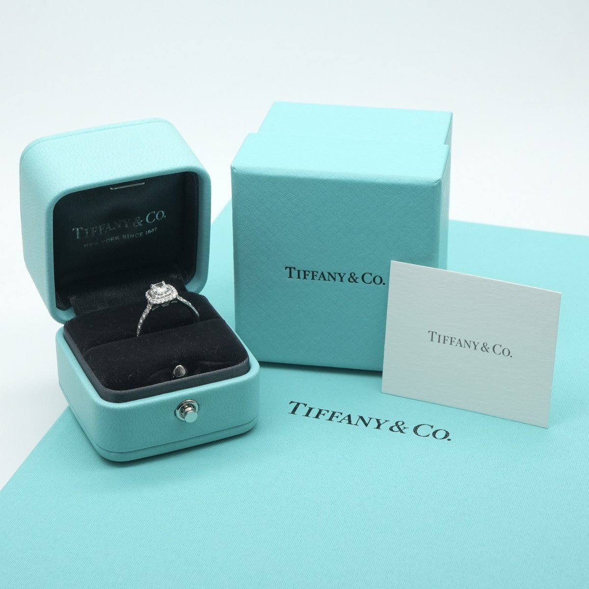 ティファニー TIFFANY&Co. クッション カット ダブル ハロー 