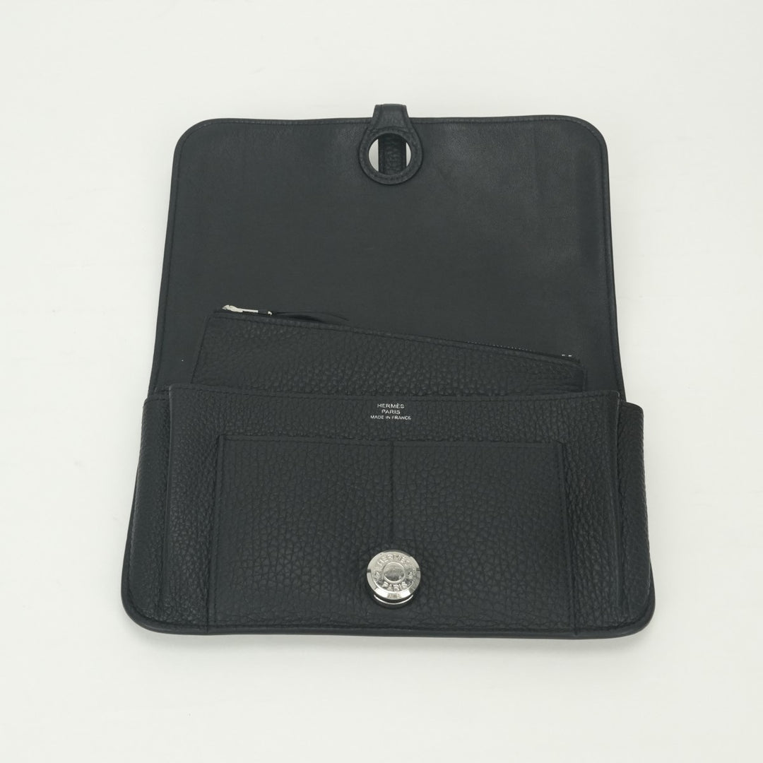 M*6様 HERMES ドゴン 長財布 ブラック エルメス HERMES ドゴンGM ドゴン GM ドゴンデュオ 財布 長財布 ロング