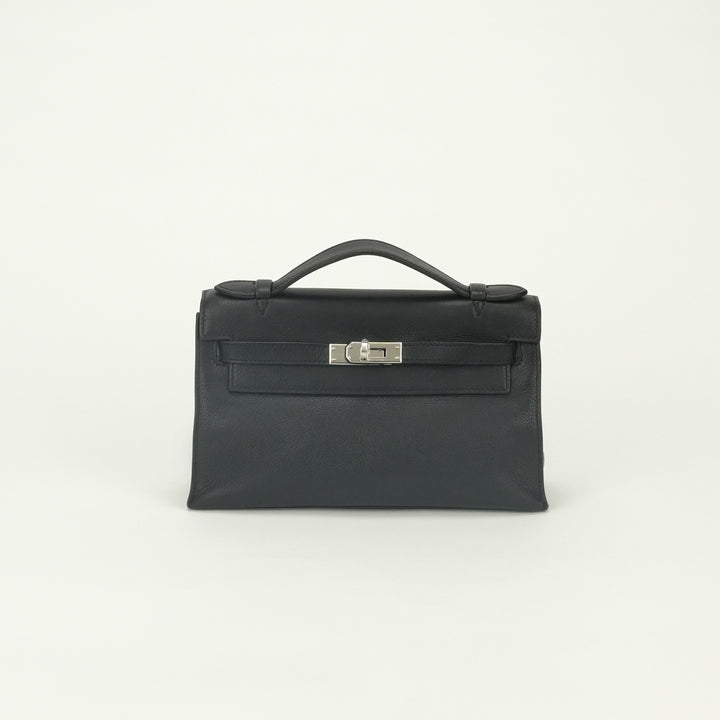 【レア/近未使用】エルメス ボンドストリート（ファコ）クラッチバッグ ブラック エルメス HERMES ポシェットケリー バッグ クラッチバッグ セカンド