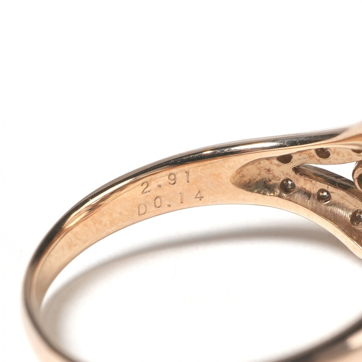 三越宝石サロン　バングル　K18 ダイヤモンド モルガナイト 2.91ct ダイヤモンド 0.14ct K18 リング 指輪 – H3