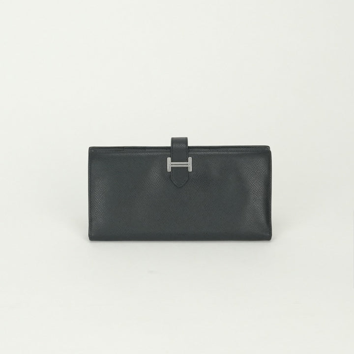 新品同様　エルメス　HERMES　ベアンスフレ　ブラック　黒　長財布　国内正規品 エルメス HERMES ベアンスフレ ベアン スフレ 財布 長財布 ロング
