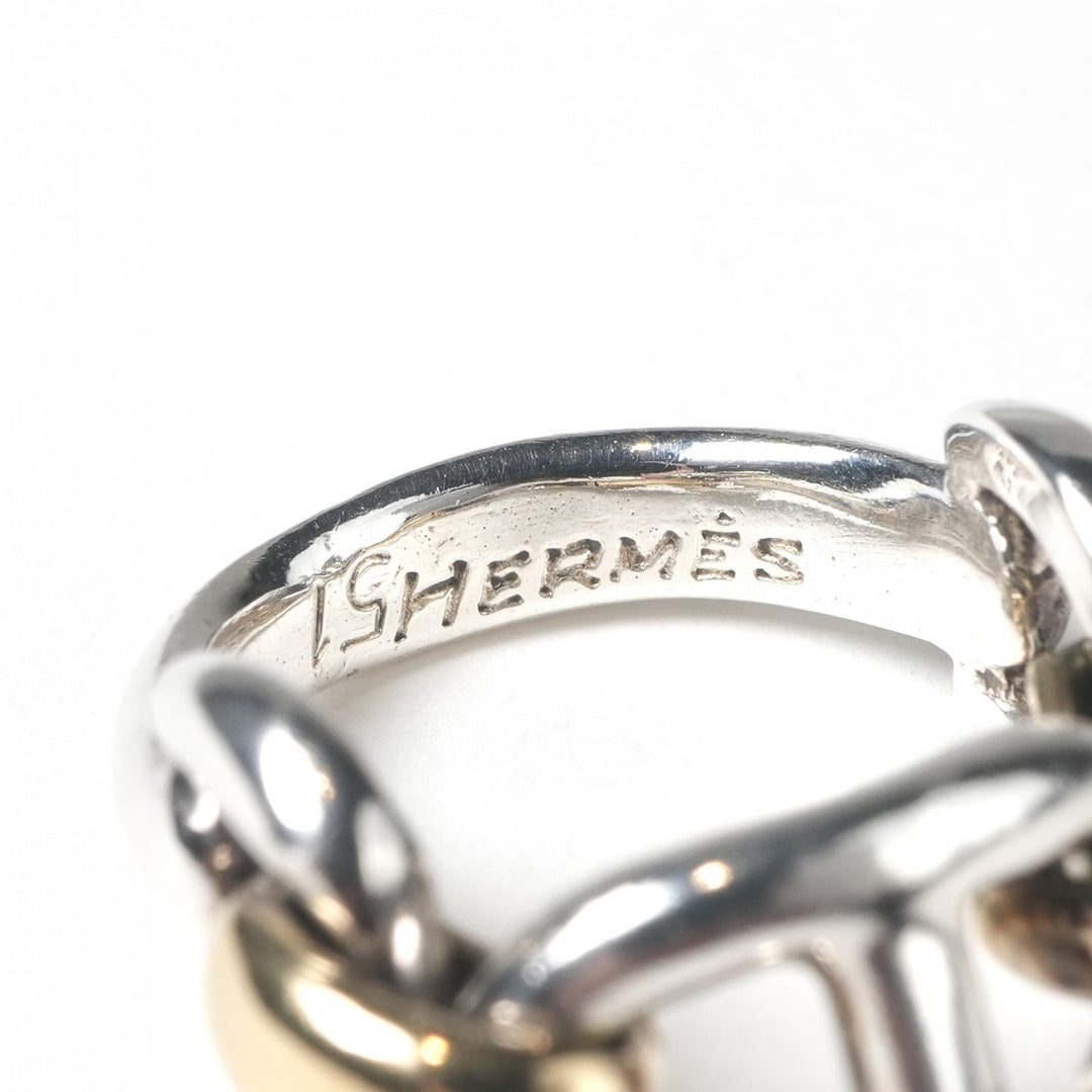 エルメス HERMES シェーヌダンクル リング 指輪 925/750 シルバー 銀
