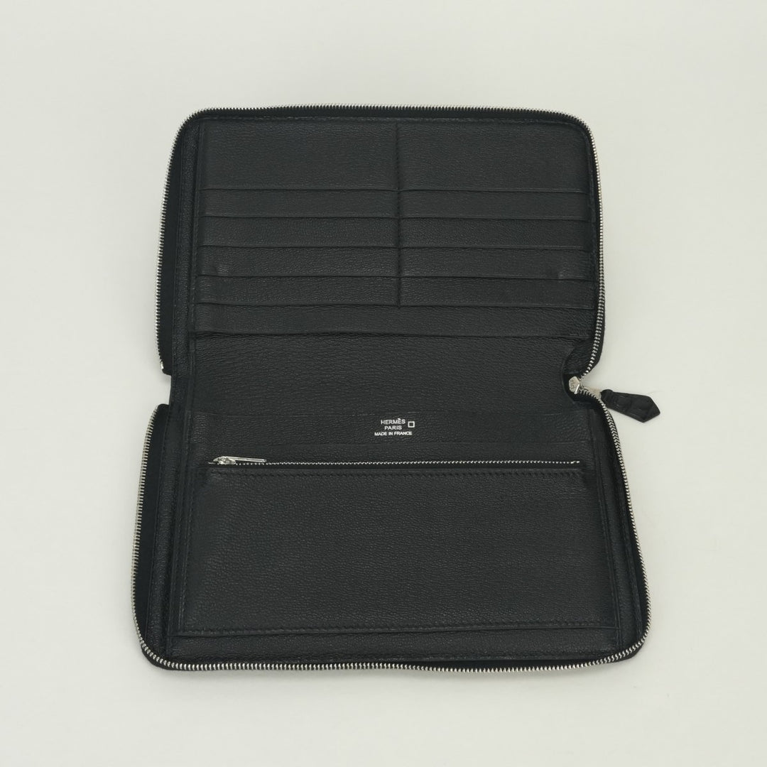 HERMES 黒 レザー 長財布 エルメス HERMES アザップコンバイン アザップ コンバイン 財布 長財布