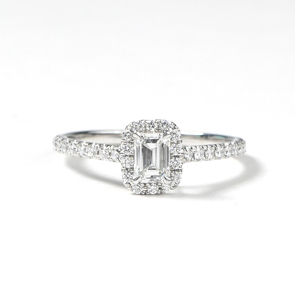 ティファニー TIFFANY&Co. エメラルド カット エンゲージメント リング