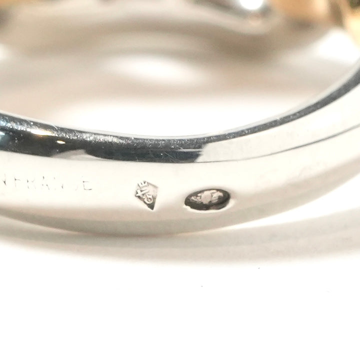 エルメス HERMES シェーヌダンクル リング 指輪 750YG/SV925 コンビ