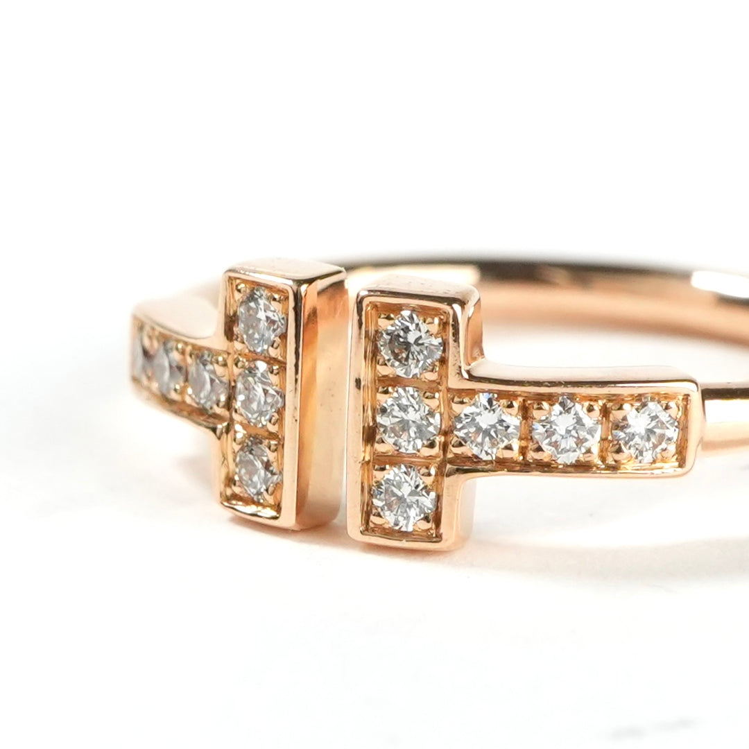 ティファニー TIFFANY&Co. ダイヤモンド ワイヤー リング Tワイヤー T 
