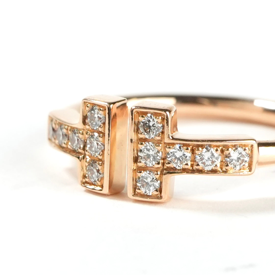 ティファニー TIFFANY&Co. ダイヤモンド ワイヤー リング Tワイヤー T 