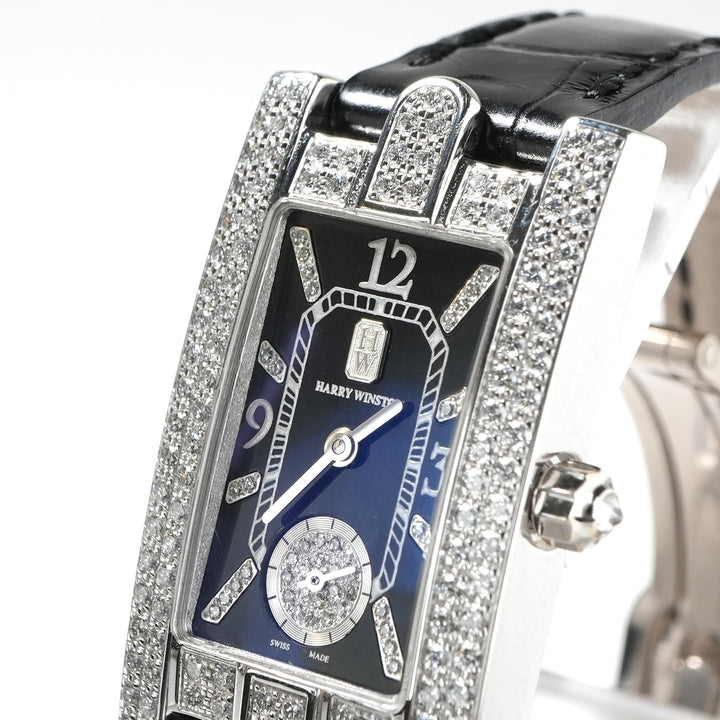ハリーウィンストン HARRY WINSTON 332LQW アヴェニュー K18WG ダイヤ 