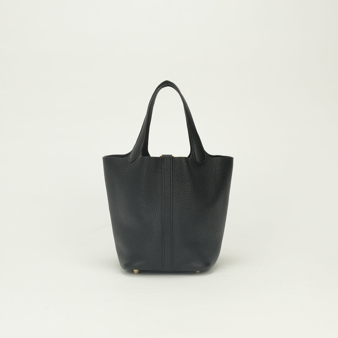 み*み様 HERMES エルメス トートバッグ ブラック エルメス HERMES ピコタンロックPM 18 バッグ トートバッグ トリヨン