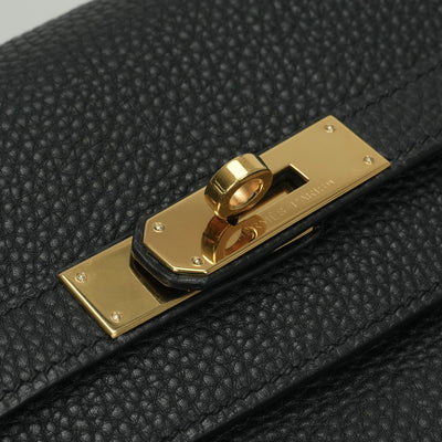 エルメス HERMES ケリー35 ケリー 35 バッグ トートバッグ トゴ ノワール Noir ブラック Black 黒 ゴールド金具 ハンドバッグ 内縫い V字金具 新型