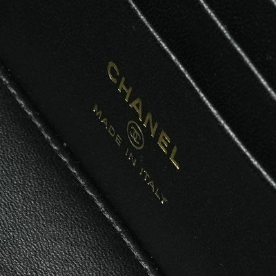 CHANEL 샤넬 Vanity bag 허영 가방 상단 손잡이 가방 숄더 가방 램스킨 블랙 블랙 골드 하드웨어 코코 마크