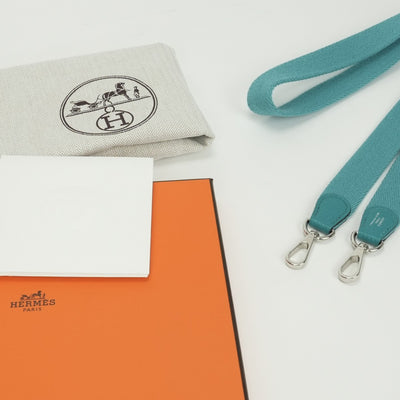 HERMES HERMES Evelyne tpm amazon Evelyne TPM Evelyne TPM Mini Evelyn Bag Tote Bag Shoulder Bag Toryon Clemence Blue Paon Blue Blue Silver Hardware HERMES Evelyne TPM Mini Evelyn