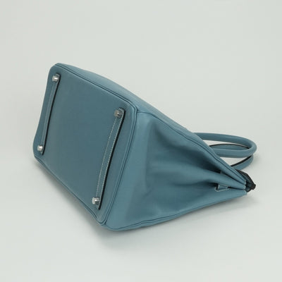 エルメス HERMES バーキン35 バーキン 35 バッグ トートバッグ エプソン ブルージーン Blue Jean ブルー Blue 青 シルバー金具 ハンドバッグ ヴォーエプソン