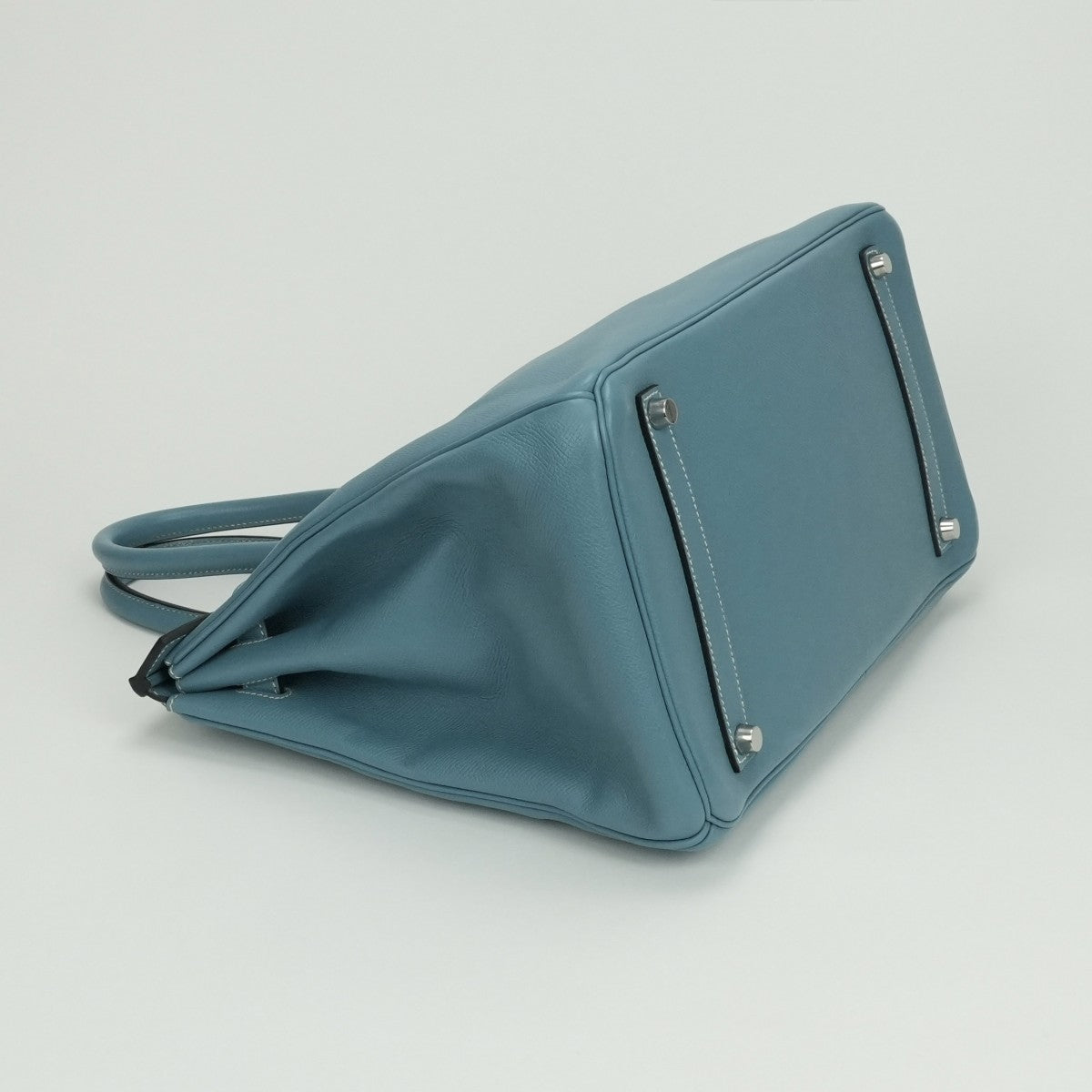エルメス HERMES バーキン35 バーキン 35 バッグ トートバッグ エプソン ブルージーン Blue Jean ブルー Blue 青 シルバー金具 ハンドバッグ ヴォーエプソン