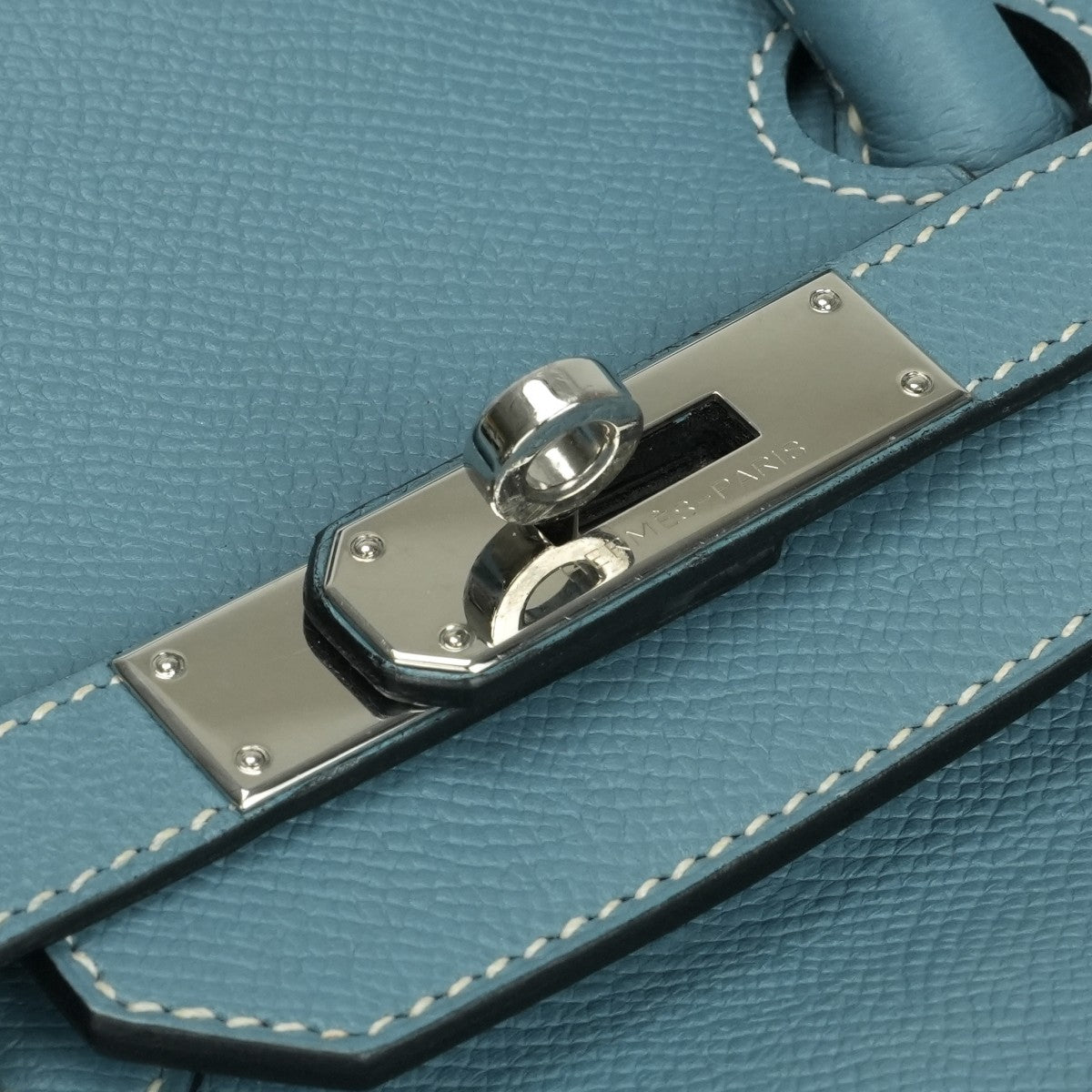 エルメス HERMES バーキン35 バーキン 35 バッグ トートバッグ エプソン ブルージーン Blue Jean ブルー Blue 青 シルバー金具 ハンドバッグ ヴォーエプソン