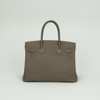 エルメス HERMES バーキン30 バーキン 30 バッグ トートバッグ エプソン エトゥープ Etoupe グレージュ シルバー金具 ヴォーエプソン ハンドバッグ