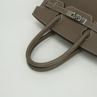 エルメス HERMES バーキン30 バーキン 30 バッグ トートバッグ エプソン エトゥープ Etoupe グレージュ シルバー金具 ヴォーエプソン ハンドバッグ
