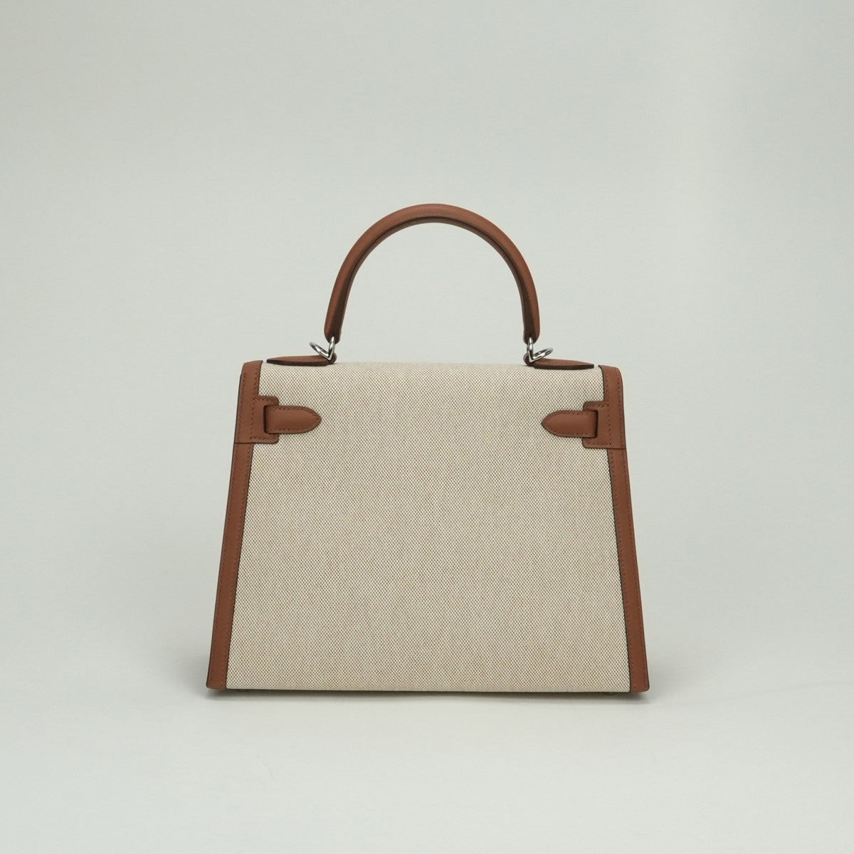 エルメス HERMES ケリー28 ケリー 28 バッグ トートバッグ ショルダーバッグ トワルアッシュ スイフト ゴールド Gold ブラウン brown 茶 シルバー金具 ハンドバッグ ヴォースイフト 2WAYバッグ 外縫い V字金具