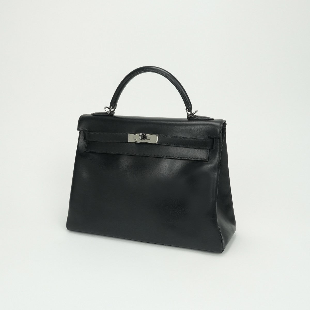 エルメス HERMES ケリー28 ケリー 28 バッグ トートバッグ ショルダーバッグ ボックスカーフ ノワール noir ブラック black 黒 シルバー金具（ルテニウム金具） ハンドバッグ 2way V字金具 新型