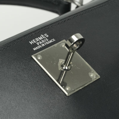 エルメス HERMES ケリー28 ケリー 28 バッグ トートバッグ ショルダーバッグ ボックスカーフ ノワール noir ブラック black 黒 シルバー金具（ルテニウム金具） ハンドバッグ 2way V字金具 新型