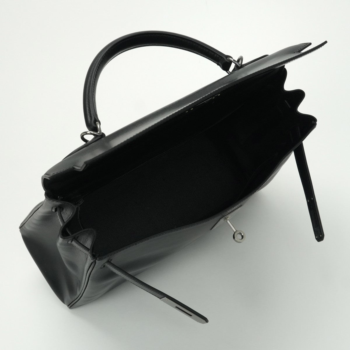 エルメス HERMES ケリー28 ケリー 28 バッグ トートバッグ ショルダーバッグ ボックスカーフ ノワール noir ブラック black 黒 シルバー金具（ルテニウム金具） ハンドバッグ 2way V字金具 新型