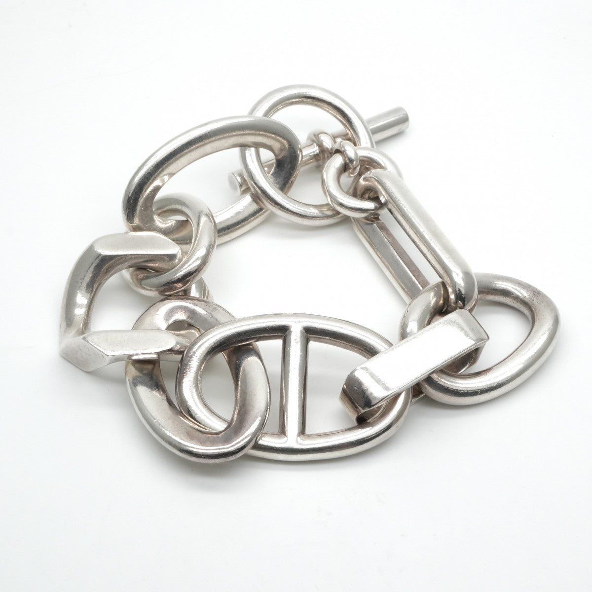 エルメス HERMES アレア ブレスレット バングル カフ 925 銀