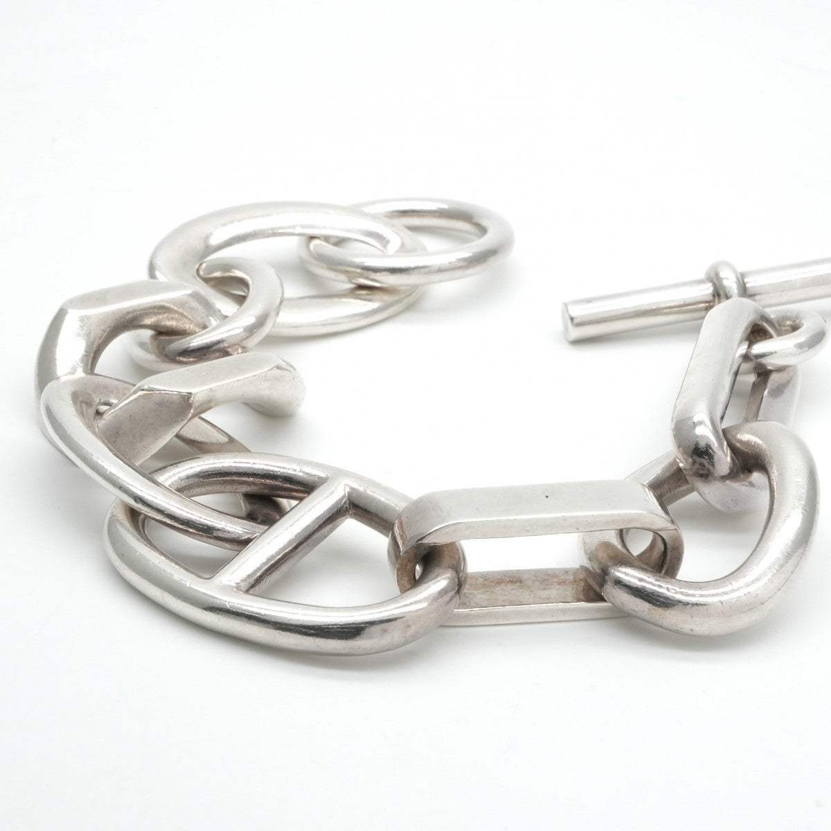 エルメス HERMES アレア ブレスレット バングル カフ 925 銀