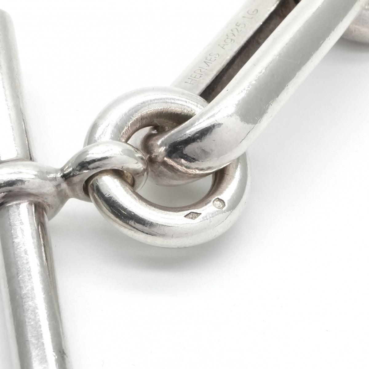 エルメス HERMES アレア ブレスレット バングル カフ 925 銀
