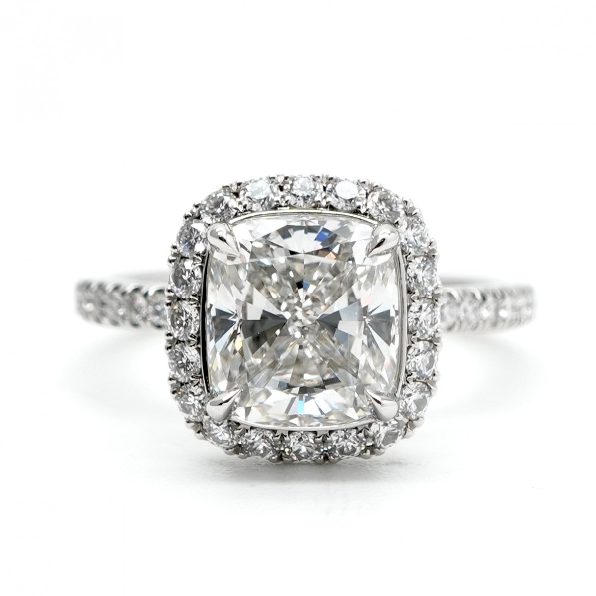 ハリーウィンストン HARRY WINSTON クッションカット・マイクロパヴェ・リング クッションカット・マイクロパヴェ・リング The One by Harry Winston リング 指輪 Pt950 シルバー 婚約指輪　エンゲージリング　プラチナ　ダイヤモンド