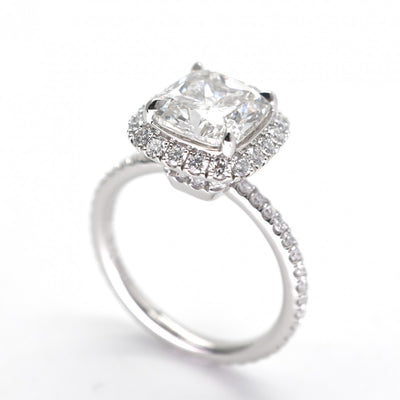 ハリーウィンストン HARRY WINSTON クッションカット・マイクロパヴェ・リング クッションカット・マイクロパヴェ・リング The One by Harry Winston リング 指輪 Pt950 シルバー 婚約指輪　エンゲージリング　プラチナ　ダイヤモンド