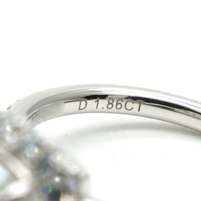 ハリーウィンストン HARRY WINSTON クッションカット・マイクロパヴェ・リング クッションカット・マイクロパヴェ・リング The One by Harry Winston リング 指輪 Pt950 シルバー 婚約指輪　エンゲージリング　プラチナ　ダイヤモンド