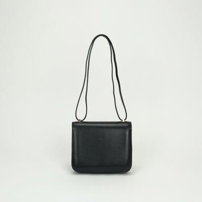 エルメス HERMES コンスタンス3 ミニ18 コンスタンス 3 ミニ 18 バッグ ショルダーバッグ シェーブル ノワール Noir ブラック black 黒 ゴールド金具 シェブルミゾル