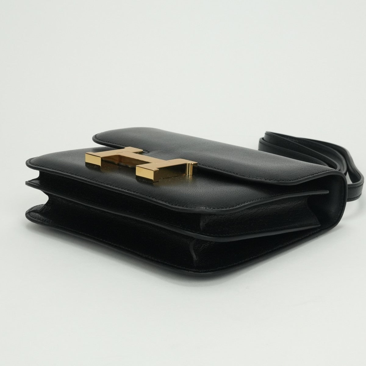 エルメス HERMES コンスタンス3 ミニ18 コンスタンス 3 ミニ 18 バッグ ショルダーバッグ シェーブル ノワール Noir ブラック black 黒 ゴールド金具 シェブルミゾル