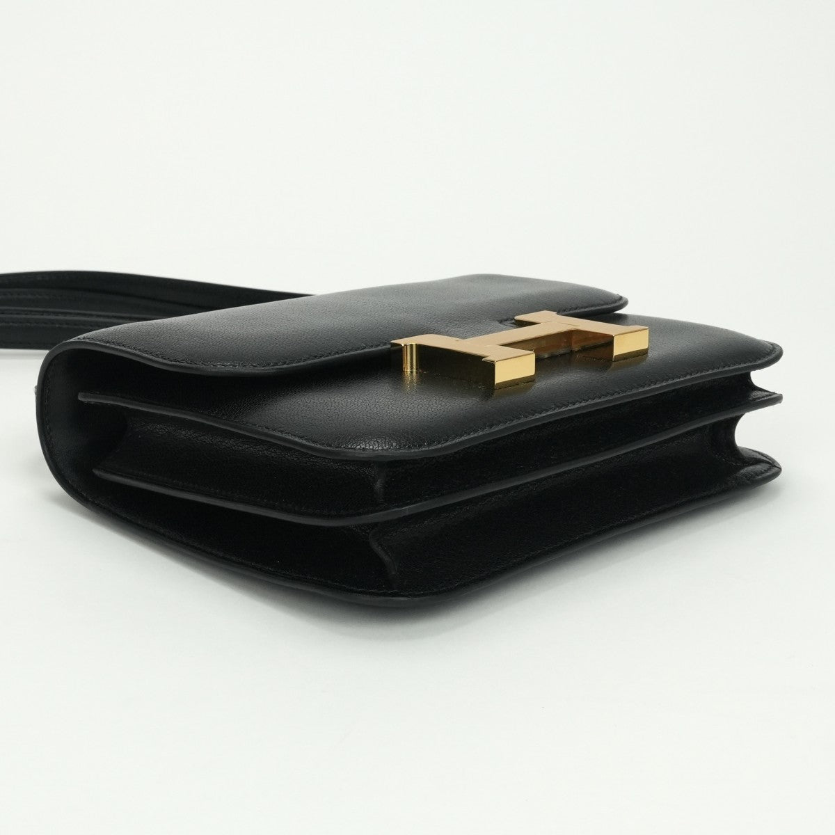 エルメス HERMES コンスタンス3 ミニ18 コンスタンス 3 ミニ 18 バッグ ショルダーバッグ シェーブル ノワール Noir ブラック black 黒 ゴールド金具 シェブルミゾル